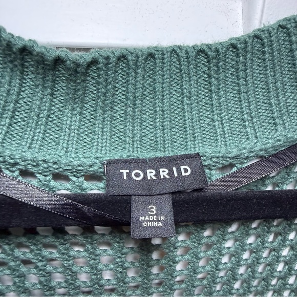 Torrid Sage Green Knit Cardigan - Picture 5 of 6